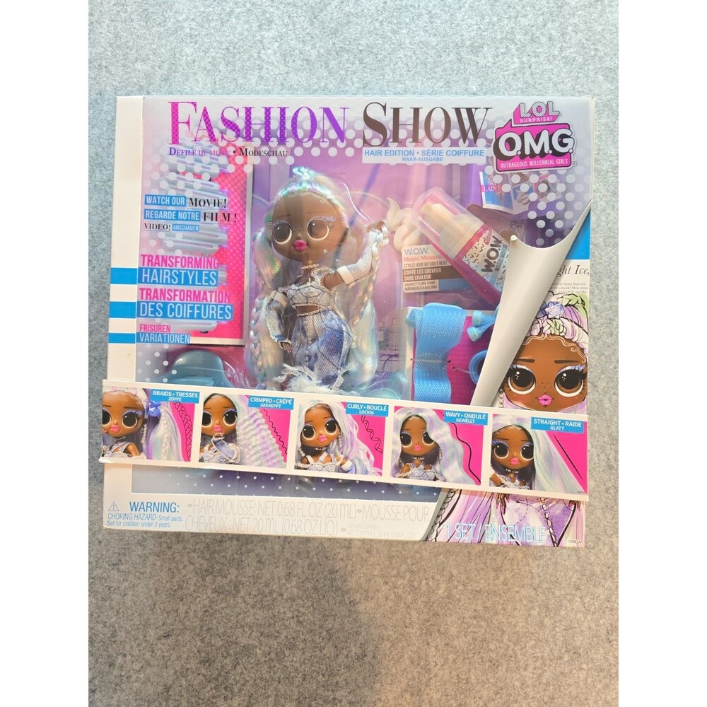 LOL Surprise OMG Fashion Show Hair Edition Lady Braids 10" Full Set NEW